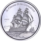 Срібна монета 1oz Сент-Вінсент і Гренадіни 2 долара 2022 Східні Кариби