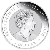 Серебряная монета 1oz Клинохвостый Орел 1 доллар 2023 Австралия