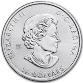 Срібна монета 2oz Смілодон Шаблезубий Кіт "Льодовиковий Період Канади" 10 доларів 2023 Канада