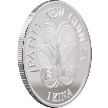 Серебряная монета 1oz Райская Птица 1 кина 2023 Папуа-Новая Гвинея