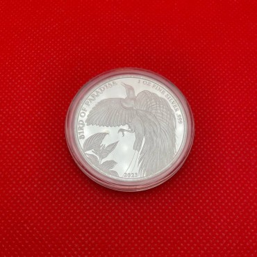 Серебряная монета 1oz Райская Птица 1 кина 2023 Папуа-Новая Гвинея