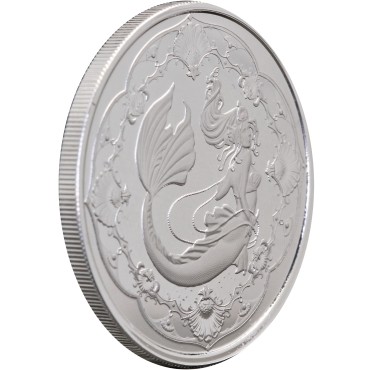 Серебряная монета 1oz Русалка Принцесса Морей  2 тала 2022 Самоа