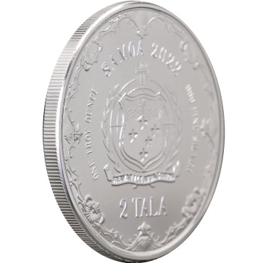 Срібна монета 1oz Русалка Принцеса Морів 2 тала 2022 Самоа