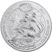 Срібна монета 1oz Корабль Конституція 50 франків 2022 Руанда