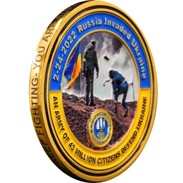 Медаль Білого Дому "Український Опір: Рік Після Вторгнення Росії в Україну" США