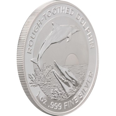 Срібна монета 1oz Зубастий Дельфін 1 долар 2023 Австралія