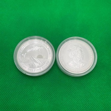 Срібна монета 1oz Зубастий Дельфін 1 долар 2023 Австралія