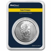 Серебряная монета 1oz Кленовый Лист 5 долларов 2023 Канада (MintDirect® Premier + PCGS FS®)