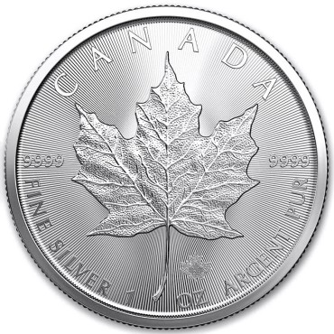 Срібна монета 1oz Кленовий Лист 5 доларів 2023 Канада (MintDirect® Premier + PCGS FS®)