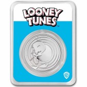 Срібна монета 1oz Пташка Твіті (серія "Looney Tunes") 5 доларів 2023 Самоа