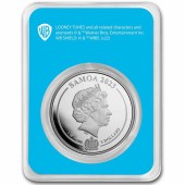 Серебряная монета 1oz Птичка Твити (серия "Looney Tunes") 5 долларов 2023 Самоа