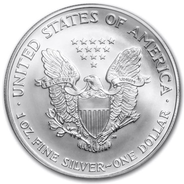 Серебряная монета 1oz Американский Орел 1 доллар 2002 США (PCGS MS69, Black Label)