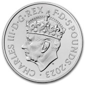 Монета Коронация Его Величества Короля Карла III 5 фунтов 2023 Великобритания