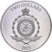 Серебряная монета 1oz Властелин Колец: Саурон 2 доллара 2023 Ниуэ