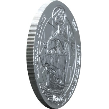 Серебряная монета 1oz Корабль Виктория 50 франков 2019 Руанда