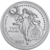 Серебряная монета 1oz Иконы Инноваций: Томас Эдисон 2 доллара 2023 Ниуэ