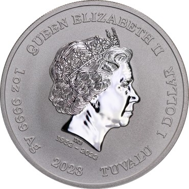 Срібна монета 1oz Боги Олімпу "Арес" 1 долар 2023 Тувалу