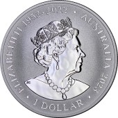 Серебряная монета 1oz Горбатый Кит 1 доллар 2023 Австралия