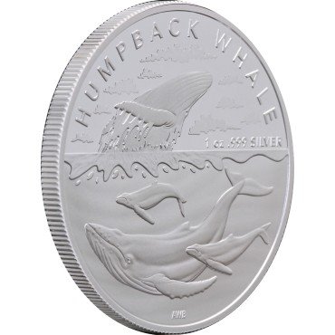 Срібна монета 1oz Горбатий Кит 1 долар 2023 Австралія