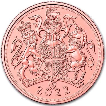 Золота монета Соверен Єлизавети II 2022 Великобританія