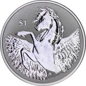 Серебряная монета 1oz Пегас 1 доллар 2023 БВО