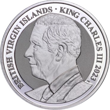 Серебряная монета 1oz Пегас 1 доллар 2023 БВО