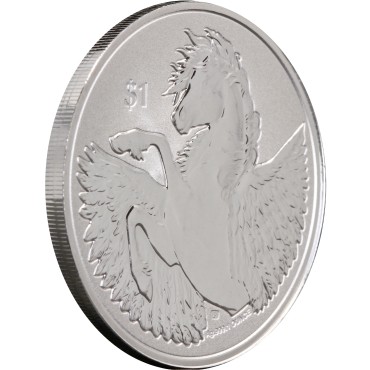 Срібна монета 1oz Пегас 1 долар 2023 БВО