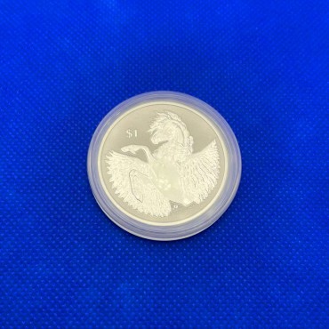 Срібна монета 1oz Пегас 1 долар 2023 БВО