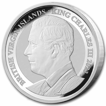 Серебряная монета 1oz Пегас 1 доллар 2023 БВО