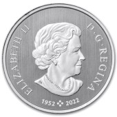 Серебряная монета 1/4oz Год Дракона 8 долларов 2024 Канада