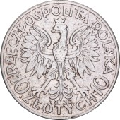 Серебряная монета Королева Ядвига 10 злотых 1932 Польша