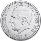 Срібна монета 1oz Уна та Лев 1 фунт стерлінгів 2023 Острів Святої Єлени