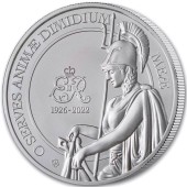 Серебряная монета 1oz Мемориал Королевы 1 фунт стерлингов 2023 Остров Святой Елены