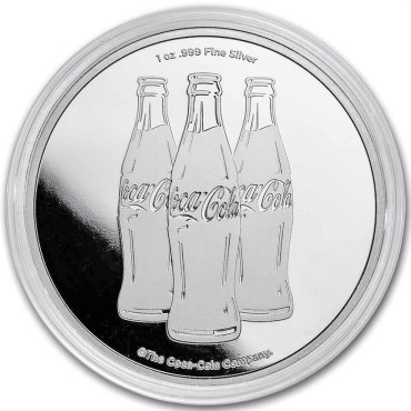Срібний раунд 1oz Coca-Cola США