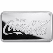 Срібний раунд 1oz Coca-Cola США (прямокутний)