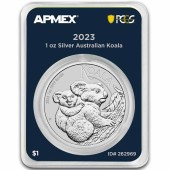 Серебряная монета 1oz Коала 1 доллар 2023 Австралия (MD Premier + PCGS FirstStrike®)
