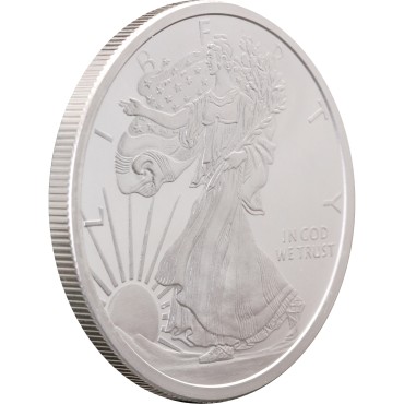 Срібний раунд 2oz Крокуюча Свобода США
