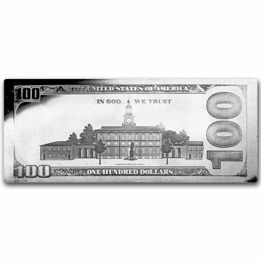 Срібна банкнота 4oz "100 доларів" 2023 США