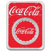 Серебряный раунд 1oz Coca-Cola США (цветной) (MintDirect®)