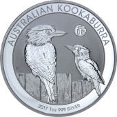 Серебряная монета FABULOUS 15 (F15) Кукабарра 1 доллар 2017 Австралия
