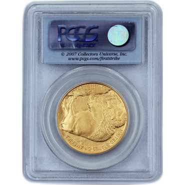 Золота монета 1oz Американський Бізон (Баффало) 50 доларів 2007 США (PCGS MS69, First Strike)