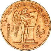 Золота монета 20 франків 1876 Франція
