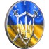 Серебряная монета 1oz Американский Орел "Герб Украины" 1 доллар 2022 США