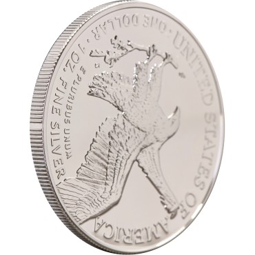 Срібна монета 1oz Американський Орел "Герб України" 1 долар 2022 США