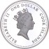 Срібна монета 1oz Папа Іван Павло II 1 долар 2005 Острови Кука (кольорова)