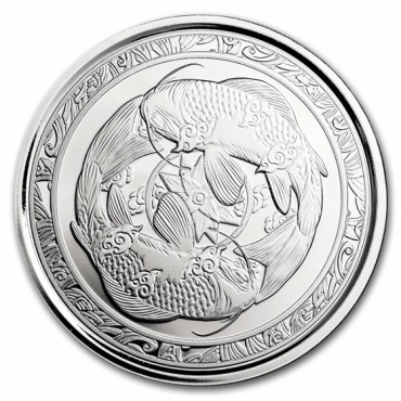 Серебряная монета 1oz Кои 1 доллар 2023 Фиджи