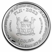 Срібна монета 1oz Кої 1 долар 2023 Фіджі