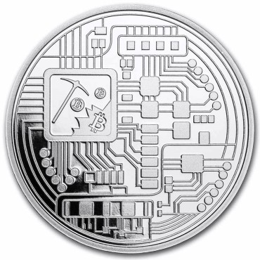 Срібний раунд 1oz Біткоін "BitPay" США