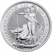 Срібна монета 1oz Британія 2 англійських фунта 2023 Великобританія (Король Карл III Коронація)