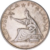 Серебряная монета 100 Лет Со Дня Объединения Италии 500 лир 1961 Италия